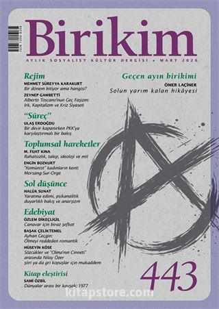Birikim Dergisi Sayı:443 Mart 2026