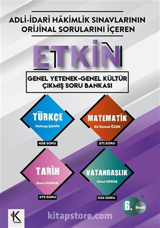 Etkin Genel Yetenek-Genel Kültür Çıkmış Soru Bankası