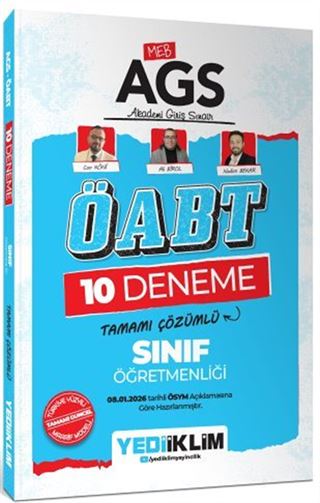 MEB AGS ÖABT Sınıf Öğretmenliği Tamamı Çözümlü 10 Deneme Sınavı