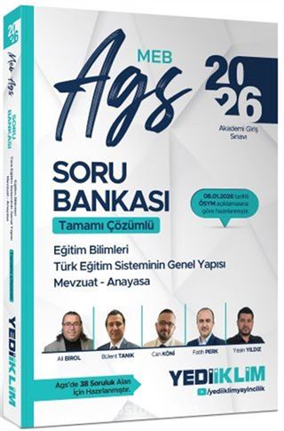 2026 MEB AGS Eğitim Bilimleri Türk Eğitim Sisteminin Genel Yapısı Mevzuat Anayasa Tamamı Çözümlü Soru Bankası