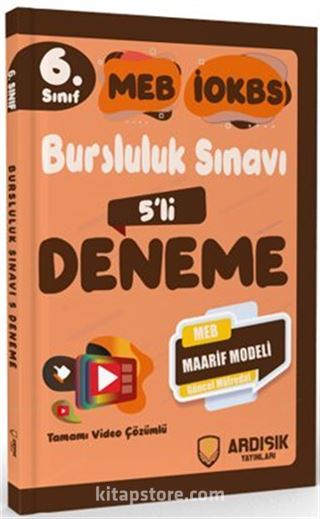 6. Sınıf Bursluluk Sınavı 5'li Deneme