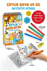 Çiftlik / Boya ve Sil Aktivite Kitabı / 3 Yaş +