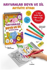 Hayvanlar / Boya ve Sil Aktivite Kitabı / 3 Yaş +