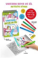 Unicorn / Boya ve Sil Aktivite Kitabı / 3 Yaş+