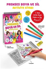 Prenses / Boya ve Sil Aktivite Kitabı / 3 Yaş +