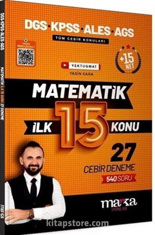 DGS KPSS ALES MEB-AGS Matematik Youtube Hocam İlk 15 Konu 27 Deneme Çözümlü
