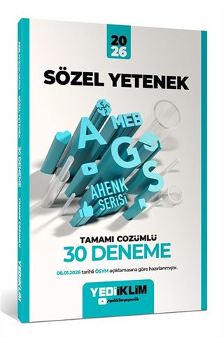 2026 MEB-AGS Ahenk Sözel Yetenek Tamamı Çözümlü 30 Deneme