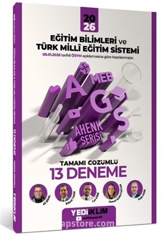 2026 MEB-AGS Ahenk Eğitim Bilimleri ve Türk Milli Eğitim Sistemi Tamamı Çözümlü 13 Deneme