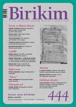 Birikim Dergisi Sayı:444 Nisan 2026