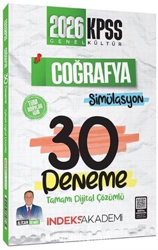 2026 KPSS Coğrafya Simülasyon 30 Deneme Çözümlü
