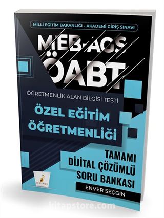MEB-AGS ÖABT Özel Eğitim Öğretmenliği Tamamı Çözümlü Soru Bankası