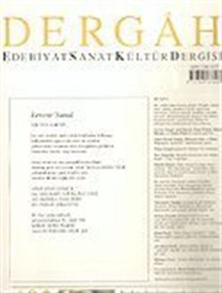 Dergah Edebiyat Sanat Kültür Dergisi / Şubat, Sayı 192, Cilt XVI