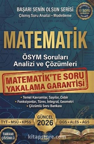 Matematik 2026 Güncel TYT-MSÜ-KPSS-DGS-ALES-AGS