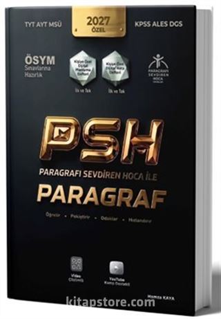 2027 Özel ÖSYM Sınavlarına Hazırlık PSH Paragraf