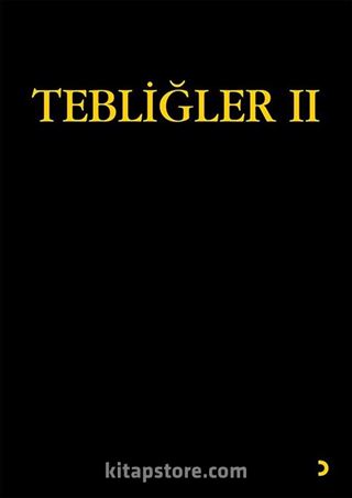 Tebliğler II