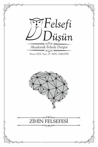Felsefi Düşün Sayı:25 Zihin Felsefesi