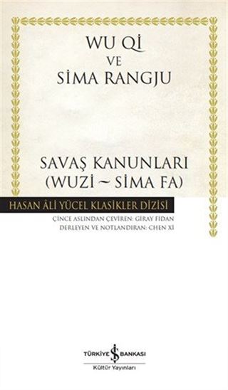 Savaş Kanunlari (Wuzi - Sima Fa) (Ciltli)