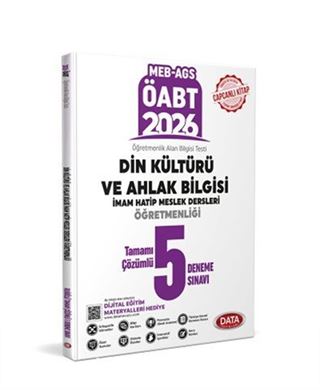 ÖABT MEB-AGS Din Kültürü ve Ahlak Bilgisi İmam Hatip Meslek Dersleri Öğretmenliği Tamamı Çözümlü 5 Deneme Sınavı