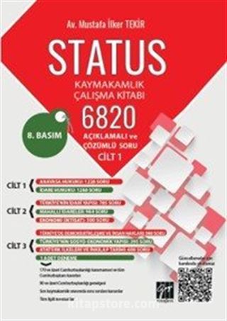 Status Kaymakamlık Çalışma Kitabı 6820 Açıklamalı ve Çözümlü Soru