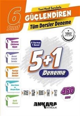 6. Sınıf Güçlendiren Tüm Dersler Denemeler (5+1 Denemeler)