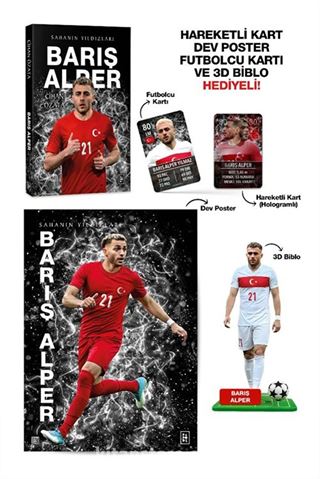 Barış Alper - Sahanın Yıldızları - 3D Biblo, Hareketli Kart, Dev Poster ve Futbolcu Kartı Hediyeli!