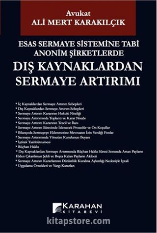 Dış Kaynaklardan Sermaye Artırımı
