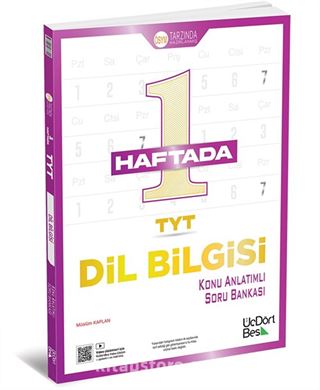 1 Haftada TYT Dil Bilgisi (Video Çözümlü, Konu Anlatımlı, ÖSYM Tarzında Hazırlanmış)
