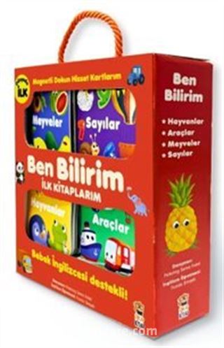 Ben Bilirim İngilizce Destekli İlk Kitaplarım (4 kitap + 6 Magnetli Dokun Hisset Kart)