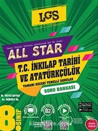 8. Sınıf LGS All Star T.C. İnklap Tarihi ve Atatürkçülük Soru Bankası (Video Çözümlü)