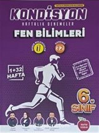 6. Sınıf Kondisyon Haftalık Denemeler Fen Bilimleri (Video Çözümlü, Mobil Kütüphane, Akıllı Optik)