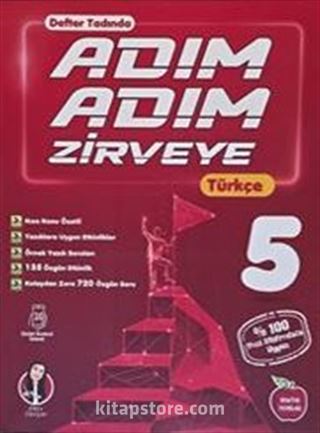Adım Adım Zirveye 5. Sınıf Türkçe (Defter Tadında, Video Çözümlü)