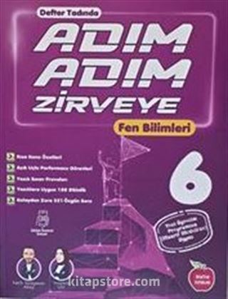Adım Adım Zirveye 6. Sınıf Fen Bilimleri (Defter Tadında, Video Çözümlü)