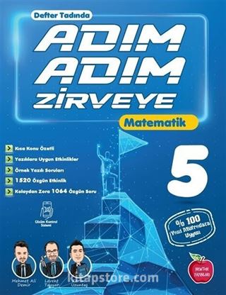 Adım Adım Zirveye 5. Sınıf Matematik (Defter Tadında, Video Çözümlü)