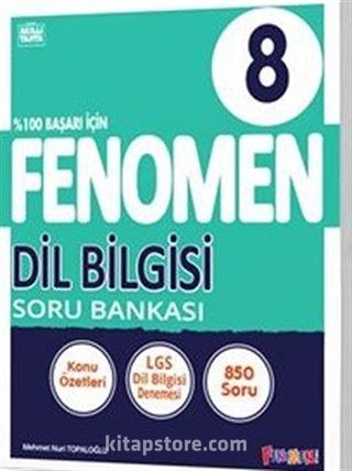 Fenomen 8.Sınıf Dil Bilgisi Soru Bankası (Video Çözümlü)