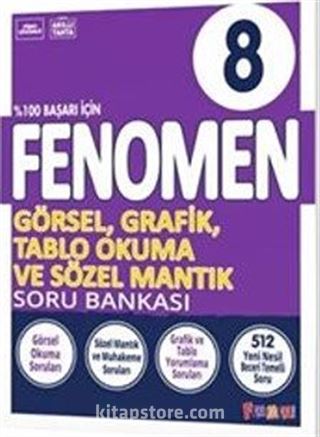 Fenomen 8.Sınıf Görsel ve Grafik Okuma Soru Bankası (Video Çözümlü)