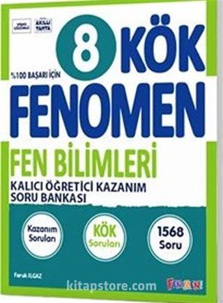 Fenomen 8.Sınıf Kök Fen Bilimleri Soru Bankası (Video Çözümlü)