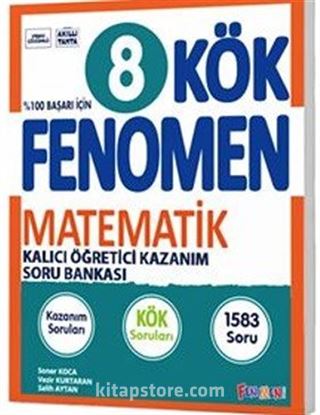 Fenomen 8.Sınıf Kök Matematik Soru Bankası (Video Çözümlü)