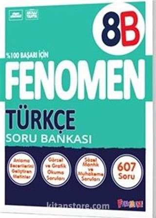Fenomen 8.Sınıf Türkçe Soru Bankası (B) (Video Çözümlü)