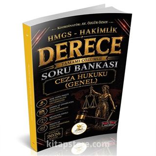 HUKAL HMGS-Hakimlik Derece Ceza Hukuku Genel Hükümler Soru Bankası