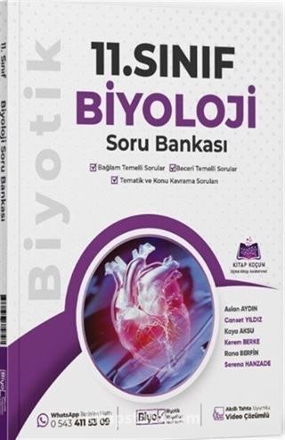 11. Sınıf Biyoloji Soru Bankası