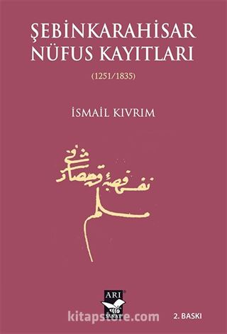 Şebinkarahisar Nüfus Kaytları (1251/1835)