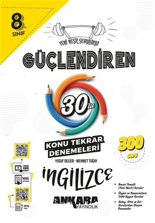 8.⁠ ⁠Sınıf Güçlendiren İngilizce 30'lu Konu Tekrar Denemesi (Video Çözümlü)