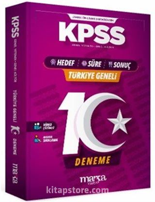 KPSS 2026 Türkiye Geneli 10 Deneme Kolaydan Zora Hedef-Süre-Sonuç