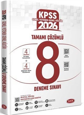 2026 Kpss Genel Yetenek Genel Kültür Tamamı Çözümlü 8 Deneme Sınavı