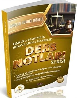 HUKAL HMGS-Hakimlik Borçlar Hukuku Genel Hükümler Ders Notları