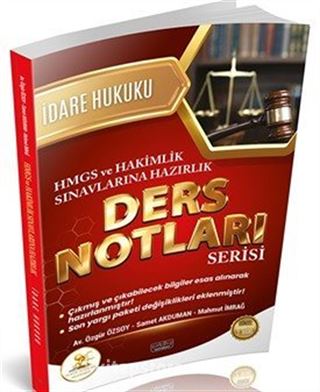 HUKAL HMGS-Hakimlik İdare Hukuku Ders Notları