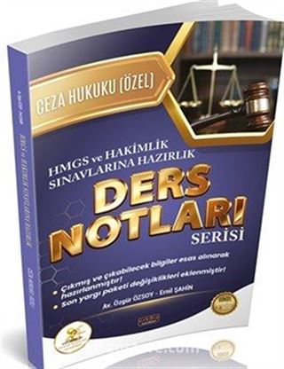 HUKAL HMGS-Hakimlik Ceza Hukuku Özel Hükümler Ders Notları