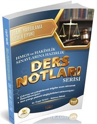 HUKAL HMGS-Hakimlik İdari Yargılama Hukuku Ders Notları