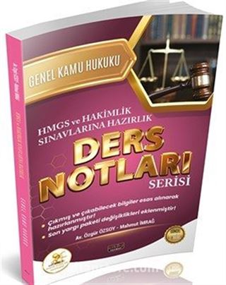 HUKAL HMGS-Hakimlik Genel Kamu Hukuku Ders Notları