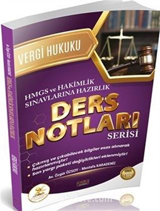 HUKAL HMGS-Hakimlik Vergi ve Vergi Usul Hukuku Ders Notları